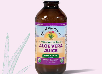 Preservative Free Whole Leaf Aloe Vera Juice