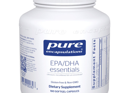 Pure Encapsulations EPA/DHA Essentials with ultra pure fish oil concentrate. 