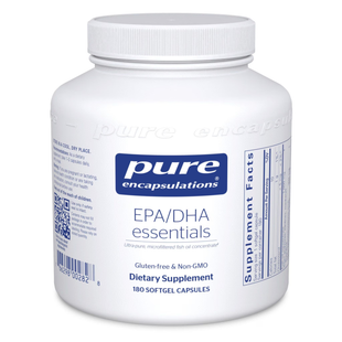 Pure Encapsulations EPA/DHA Essentials with ultra pure fish oil concentrate. 