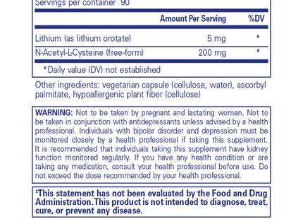 Lithium (orotate) 5 mg