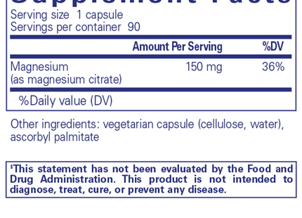 Magnesium (citrate)