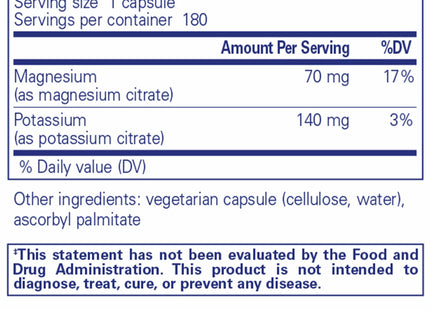 Potassium Magnesium (citrate)