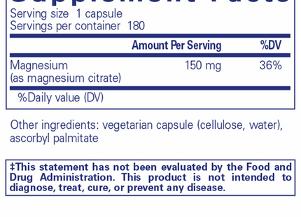 Magnesium (citrate)