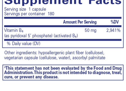 P5P 50 (activated vitamin B6)