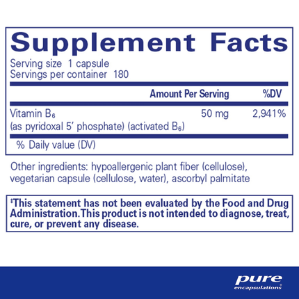 P5P 50 (activated vitamin B6)