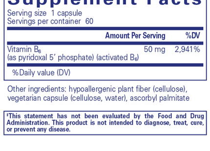 P5P 50 (activated vitamin B6)