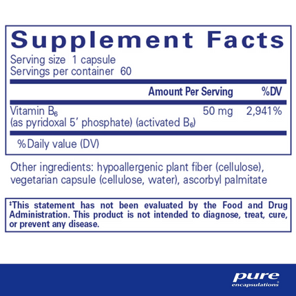 P5P 50 (activated vitamin B6)