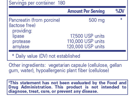 Pancreatic Enzyme Formula