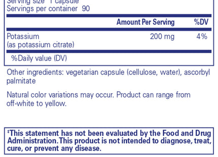 Potassium (citrate)