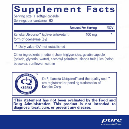 Ubiquinol-QH 100 mg