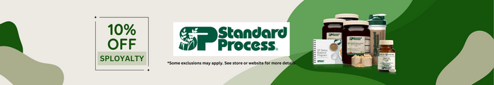 shop standard process products and get 10% off, discount code sployalty