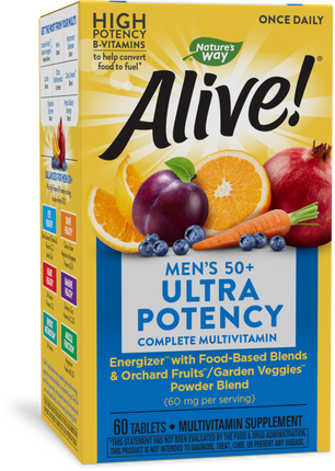 Alive!® Once Daily Men’s 50+ Ultra Potency Multivitamin