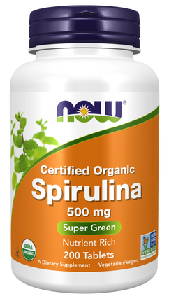 Spirulina 500 mg, Organic