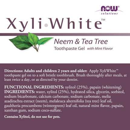 Xyliwhite™ Neem & Tea Tree Toothpaste Gel