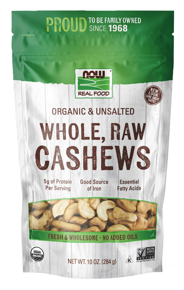 Cashews, Organic, Whole, Raw, & Unsalted