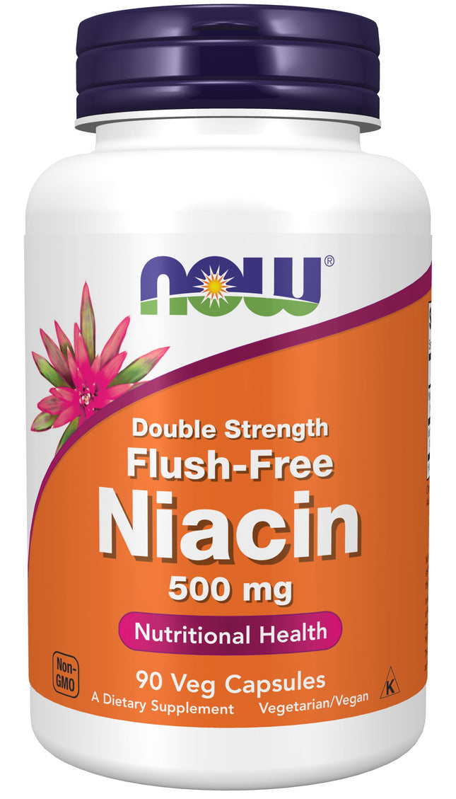 Niacin 500 mg, Double Strength Flush-Free Veg Capsules