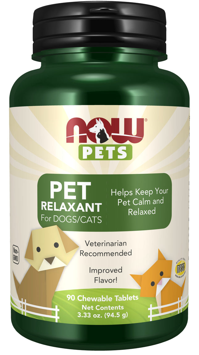 Pet Relaxant Chewable Tablets for Dogs & Cats